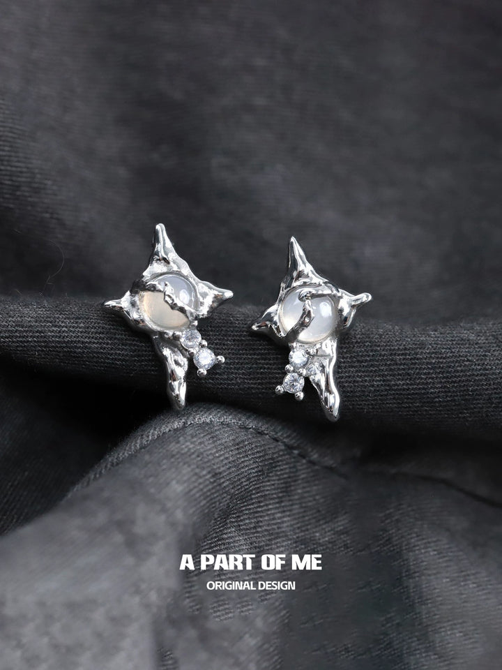 Agate Star Stud Earrings