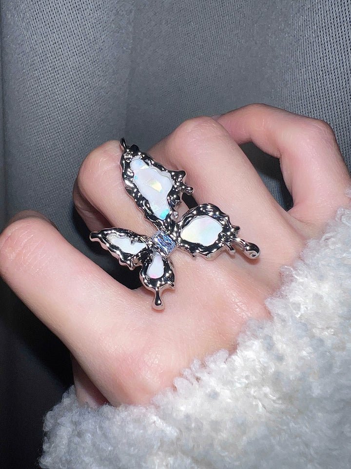 "Galaxy Butterfly" Zircon Ring