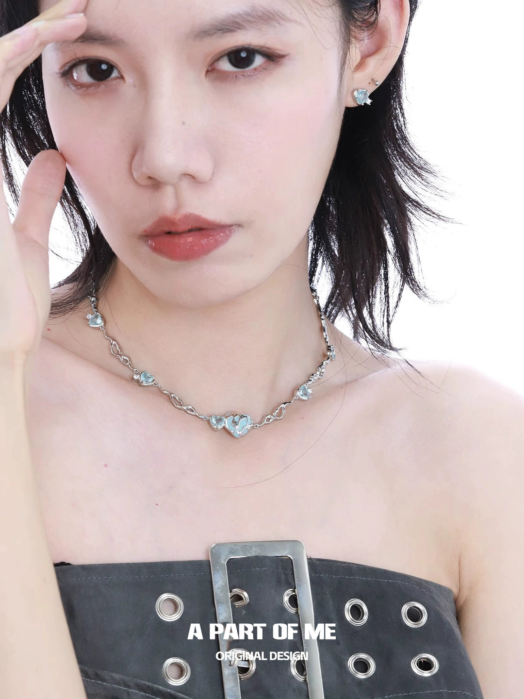 Dopamine Blue Love Earrings