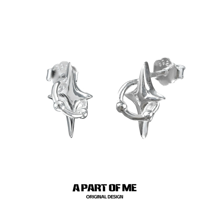 Planet Orbit Stud Earrings