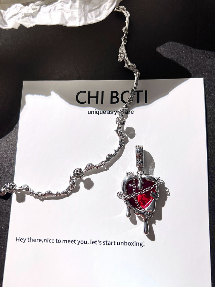 "Hell Heart" Zircon Necklace