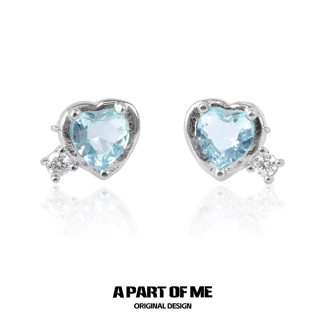 Dopamine Blue Love Earrings