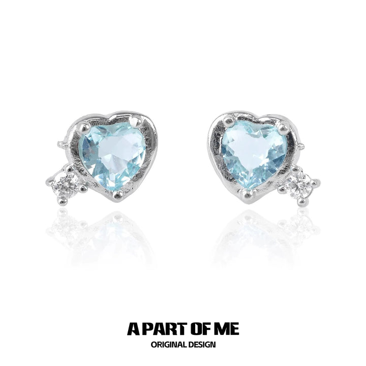 Dopamine Blue Love Earrings