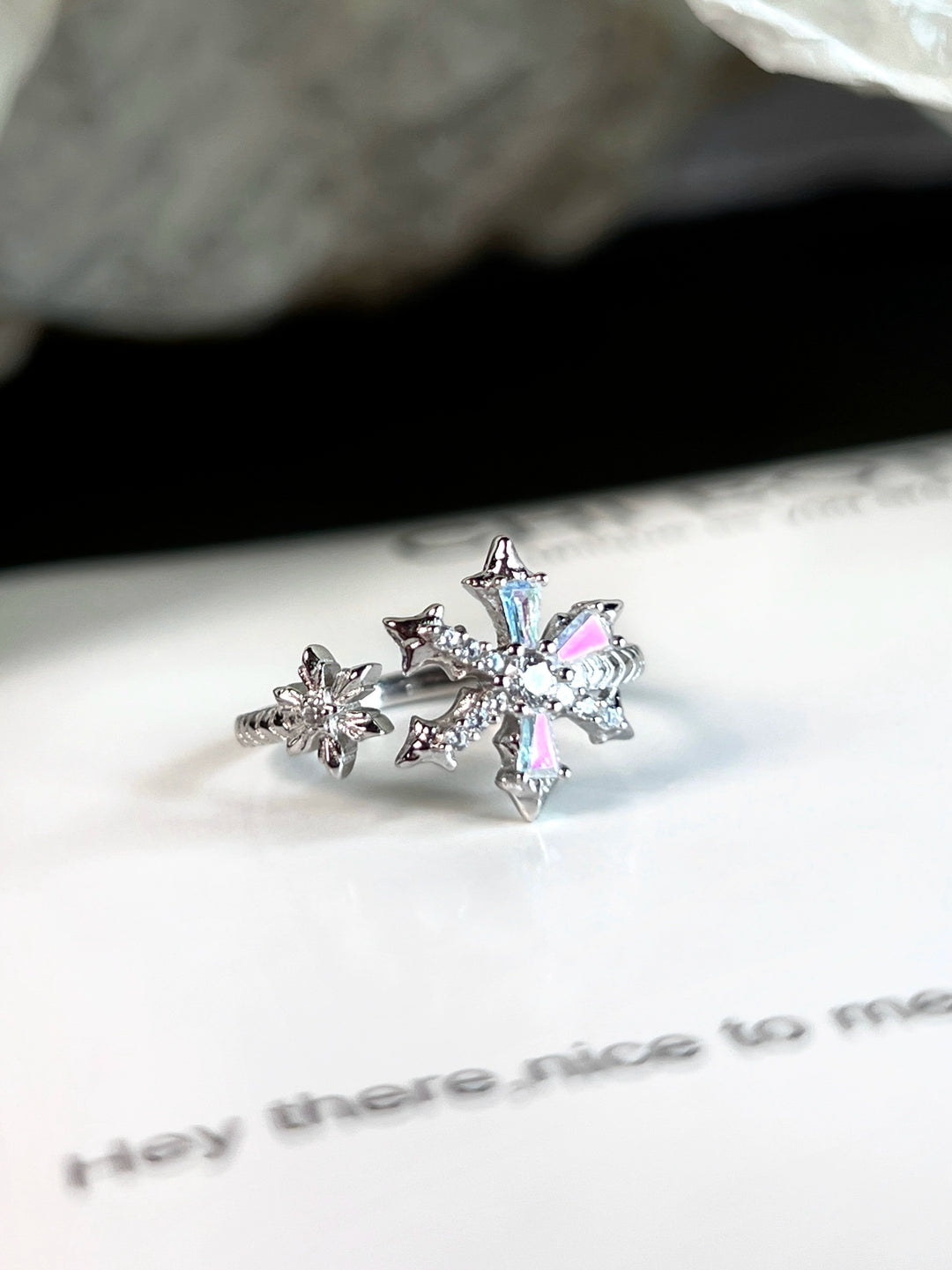 "Poem of Deep Snow" Ring
