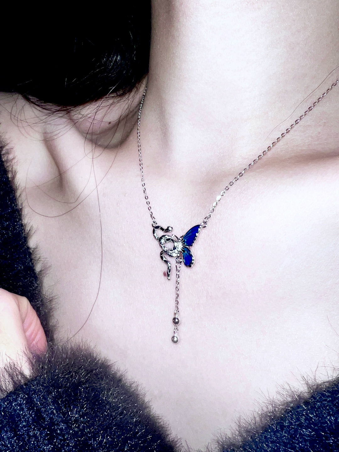 "Snake & Butterfly" Splicing Necklace