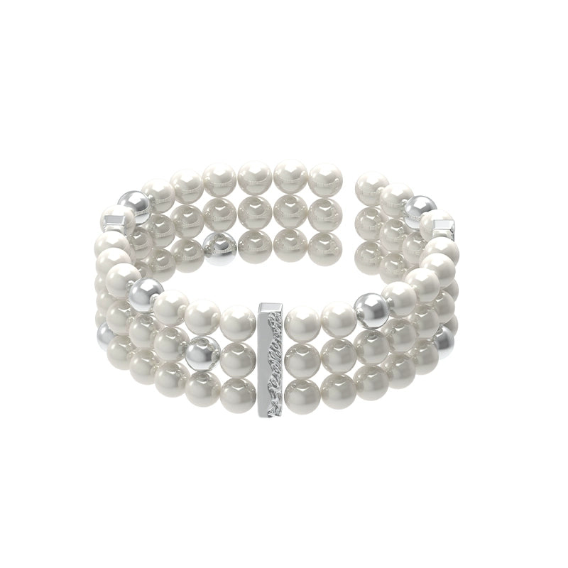 Lustrous Core Layered Pearl Bracelet