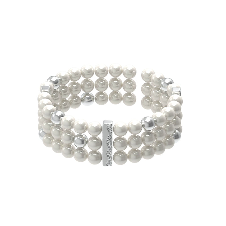 Lustrous Core Layered Pearl Bracelet