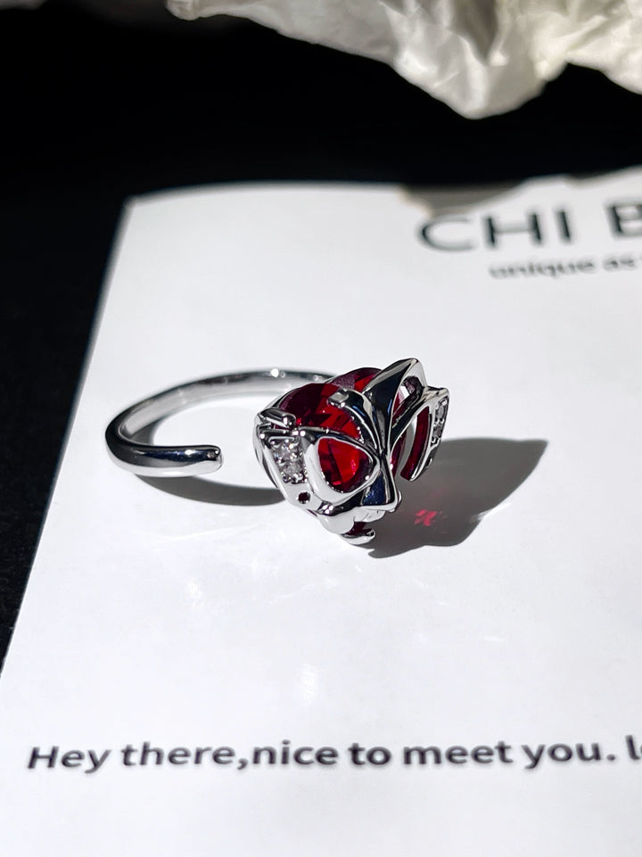 "Bloody Mask" Wrap Ring