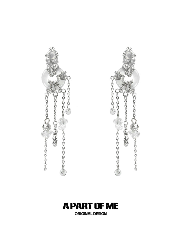 Wind Chime Crystal Earrings