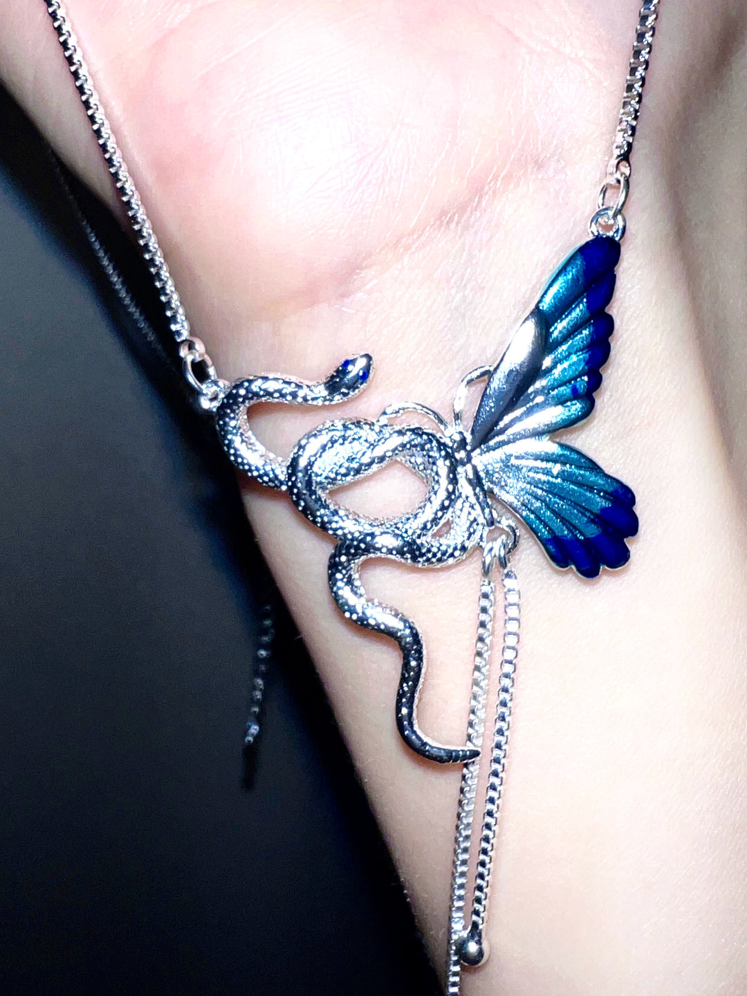 "Snake & Butterfly" Splicing Necklace