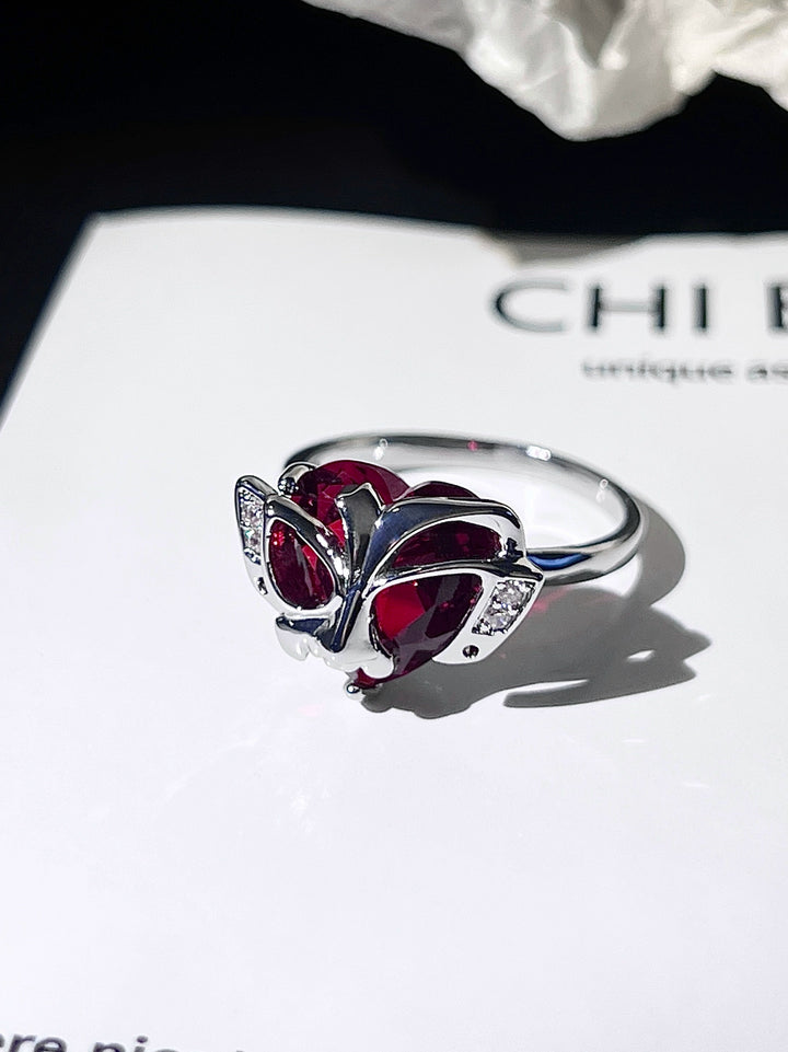 "Bloody Mask" Wrap Ring