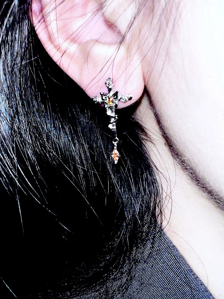 "Butterfly of Redemption" Cross Earrings