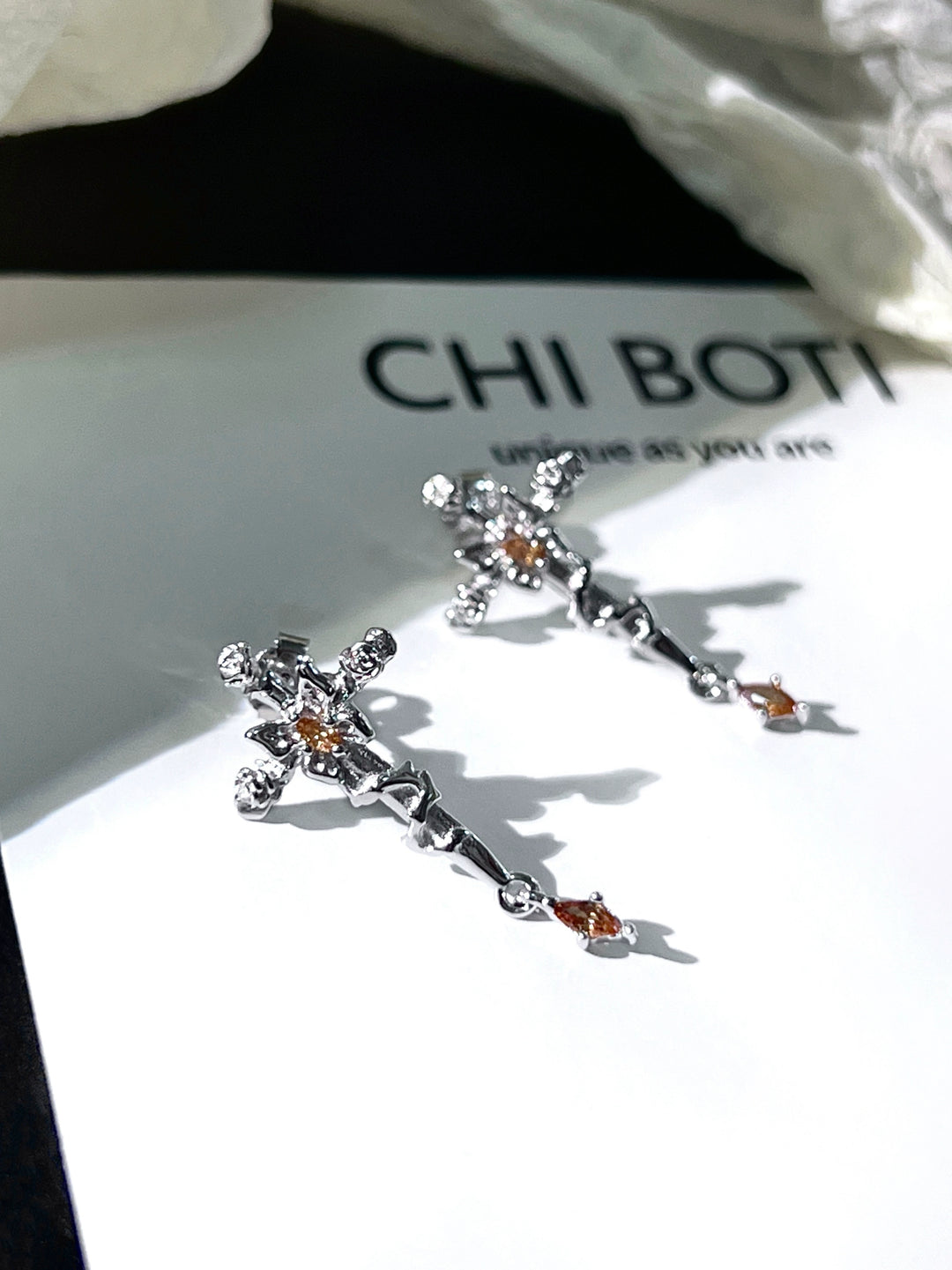 "Butterfly of Redemption" Cross Earrings