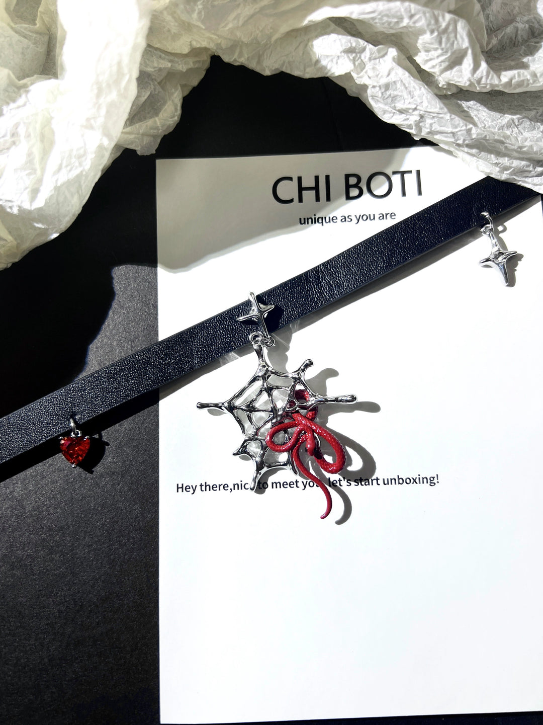 "Spider Web Trap" Choker