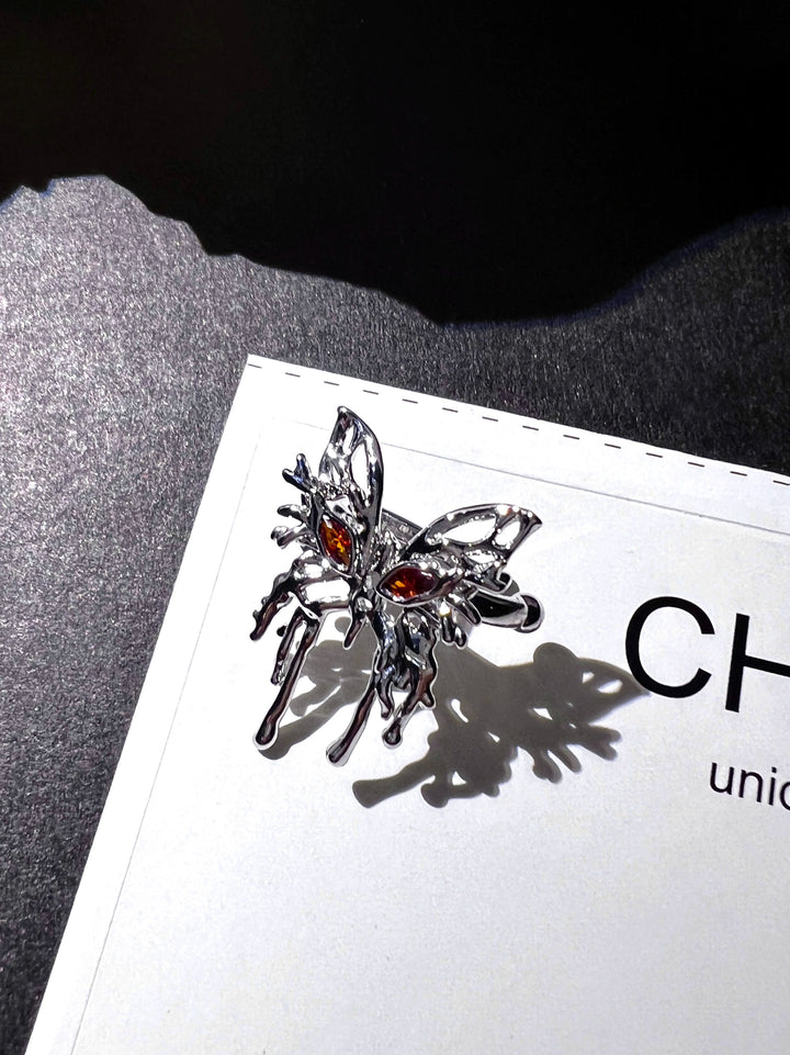 "Liquid Butterfly" Hollow Ear Cuffs