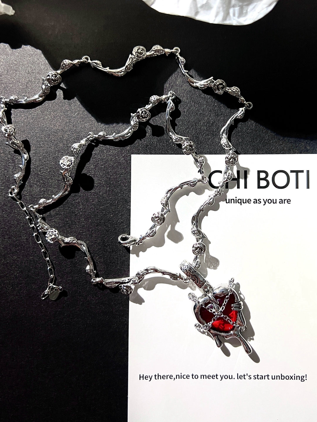 "Hell Heart" Zircon Necklace