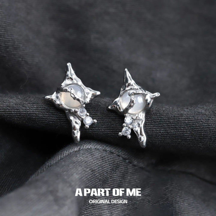 Agate Star Stud Earrings
