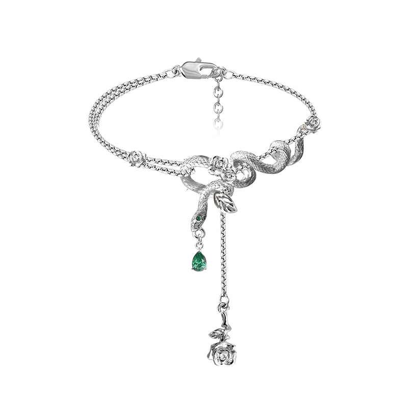 Rose & Snake Contrast Bracelet